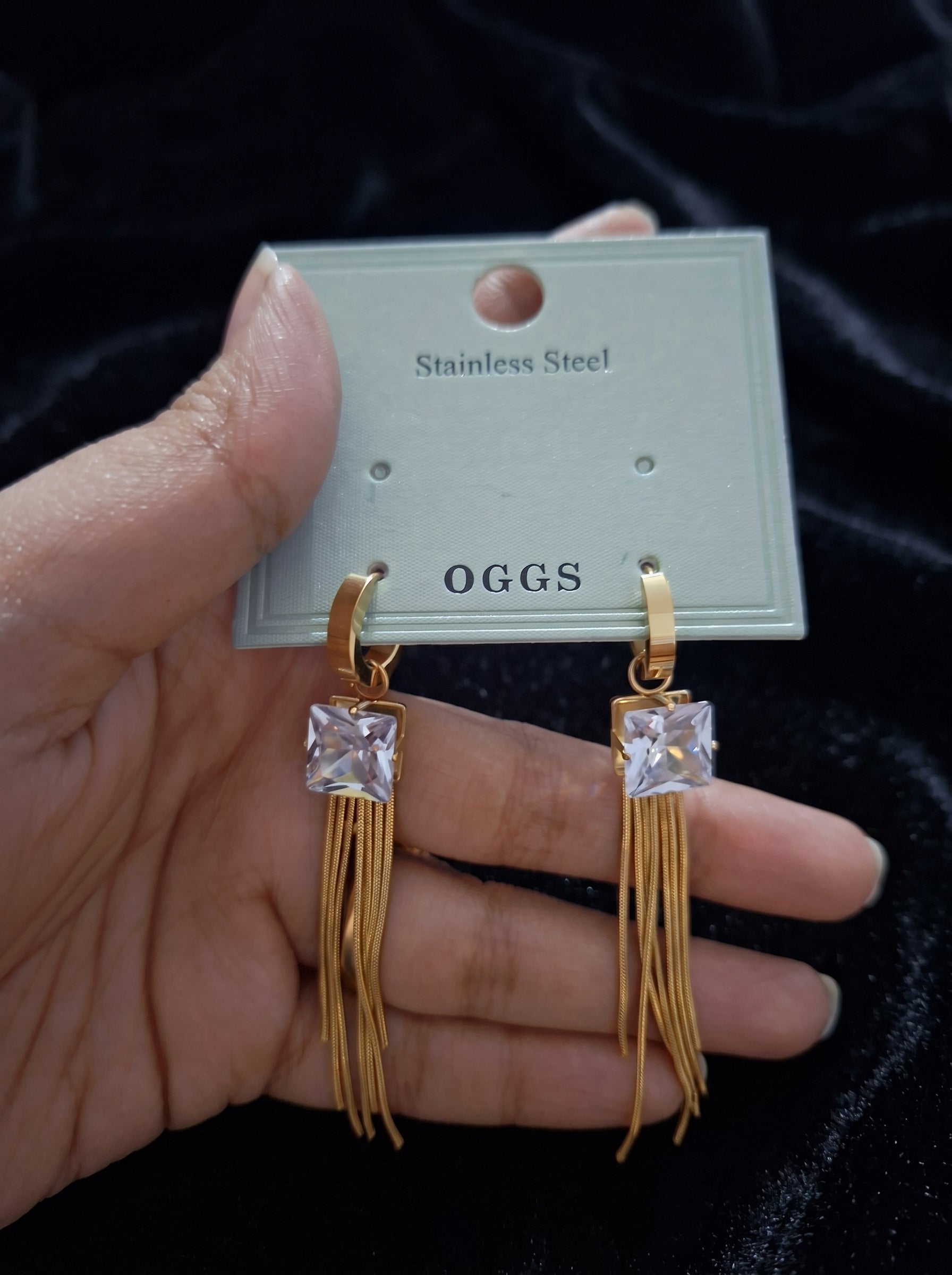Anti tarnish earring 163