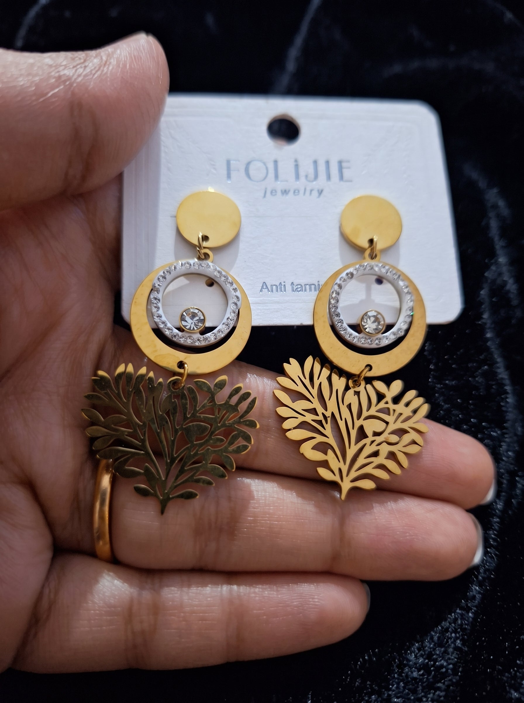 Anti tarnish earring 153