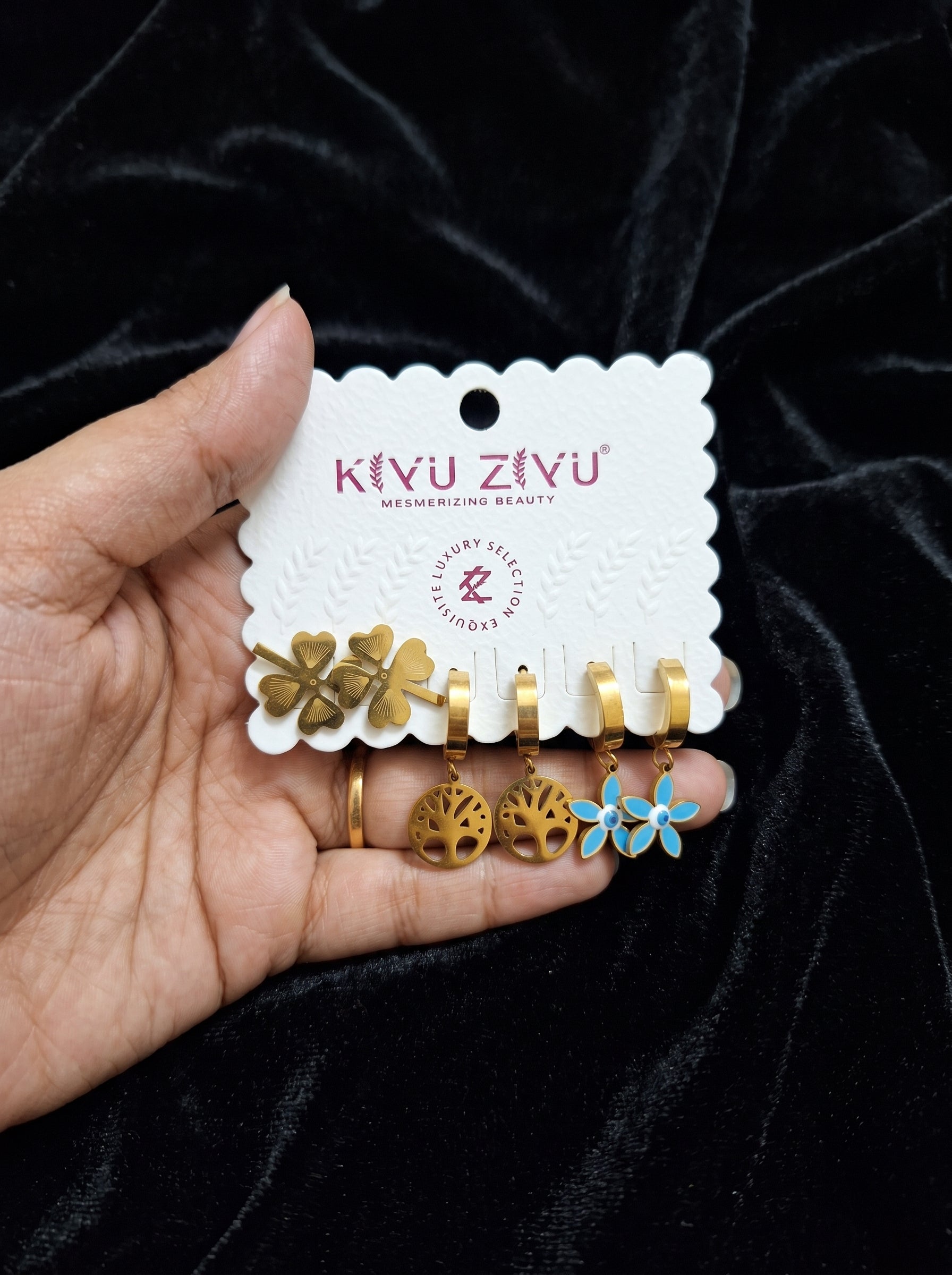 Anti tarnish earring 34